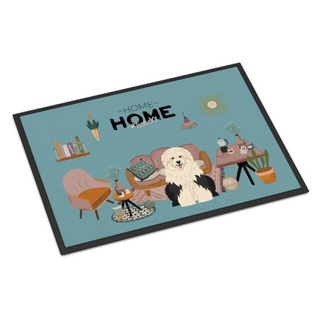 18 X 27 In. Old English Sheepdog Sweet Home Indoor Or Outdoor Mat